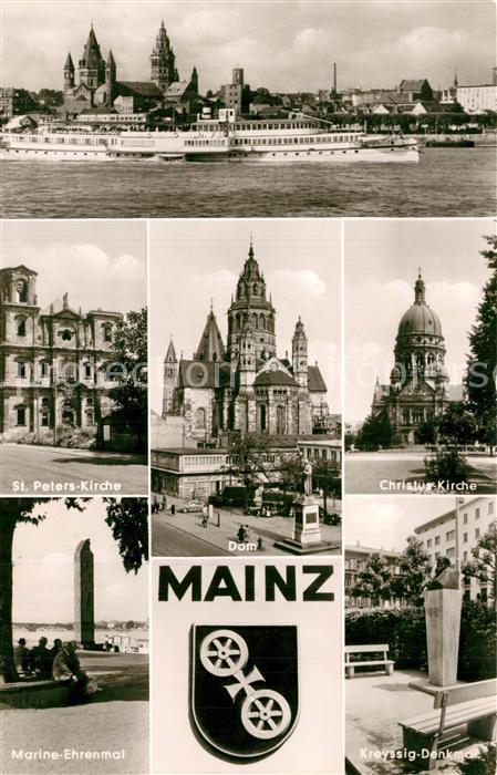 Mainz Rhein Marine-Ehrenmal Kreyssig-Denkmal Dom