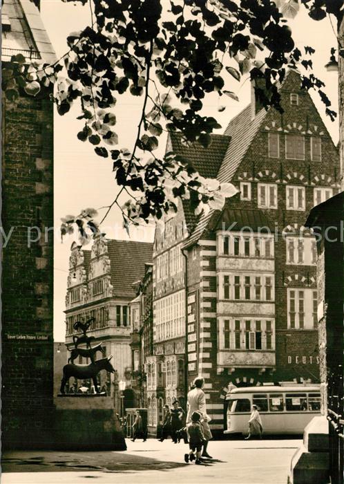 Bremen Deutsches Haus und Stadtmusikanten