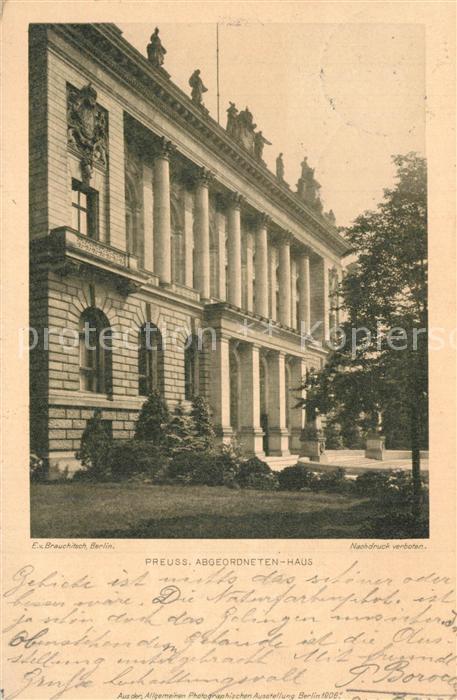 Berlin Preussisches Abgeordneten-Haus