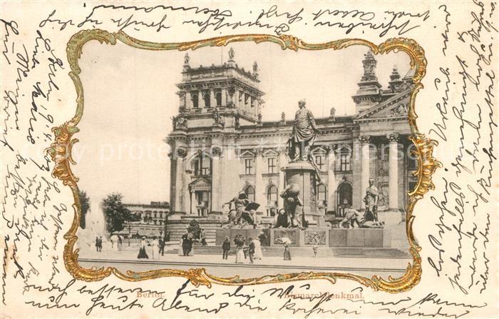 Berlin Reichstag Bismarck Denkmal