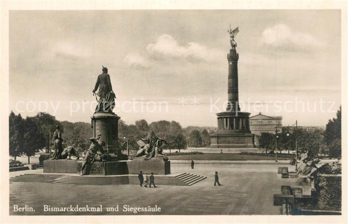 Berlin Bismarckdenkmal Siegessaeule Kroll-Oper
