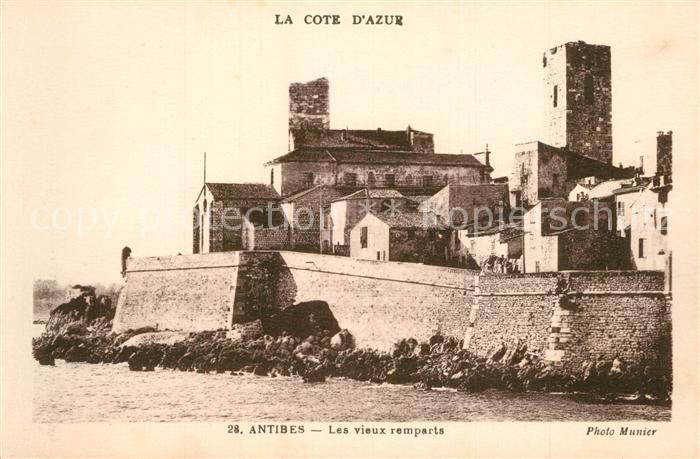 Antibes Alpes Maritimes Vieux remparts