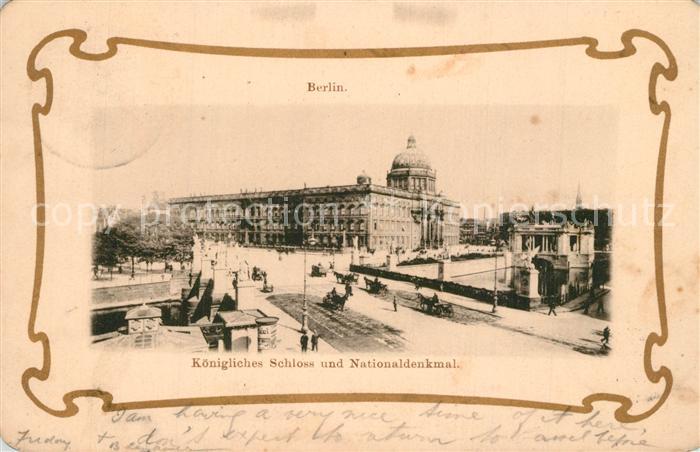 Berlin Koenigliches Schloss Nationaldenkmal