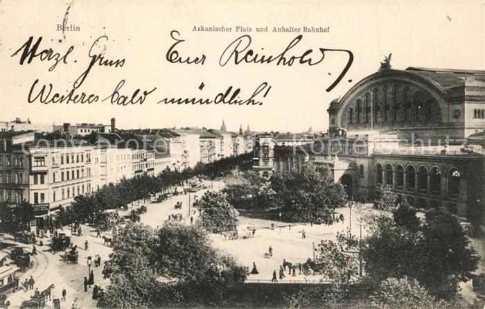 Berlin Askanischer Platz Anhalter Bahnhof