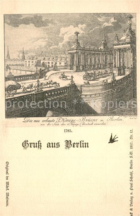Berlin Koenigsbruecke von 1785