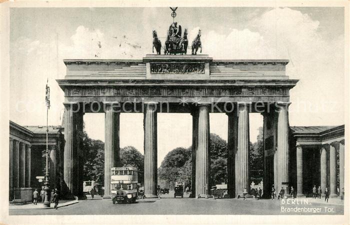 Berlin Brandenburger Tor Doppelstockbus