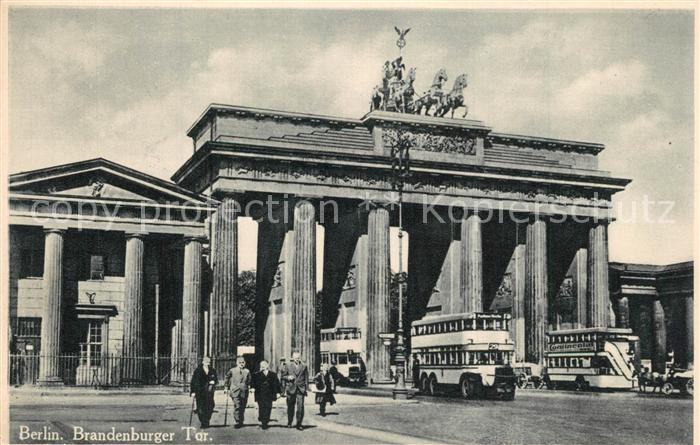 Berlin Brandenburger Tor Doppelstockbus