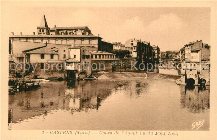 Castres Tarn Cours de l Agent vu du Pont Neuf