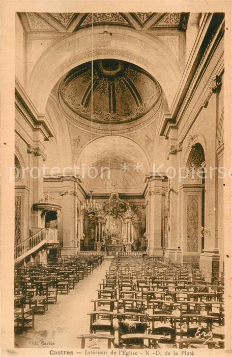 Castres Tarn Eglise Interieur Notre Dame de la Plate