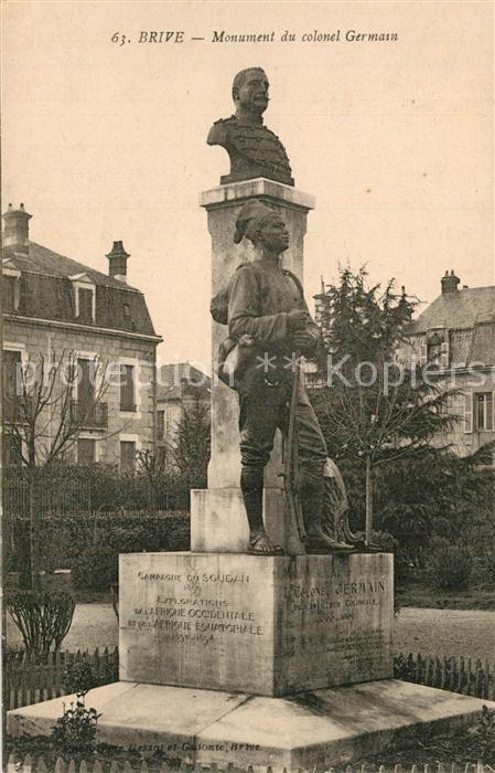 Brive Correze Monument du colonel Germain