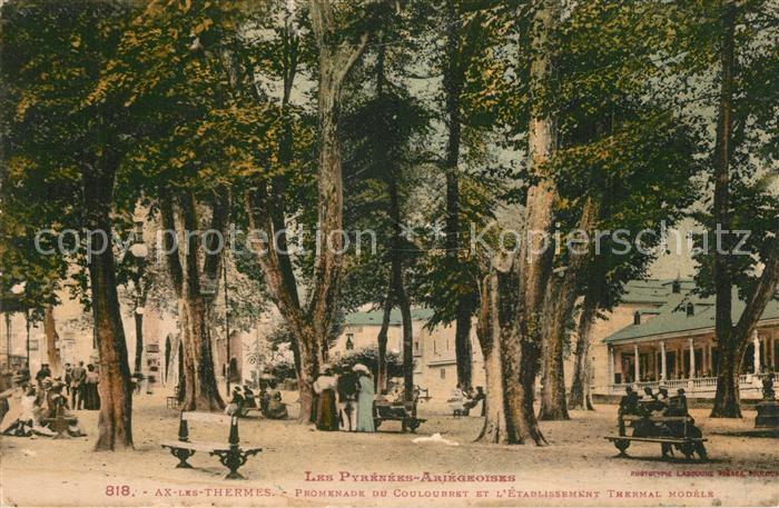 Ax-les-Thermes Promenade Etablissement Thermal
