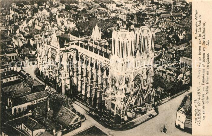 Reims Champagne Ardenne Panorama Cathedral