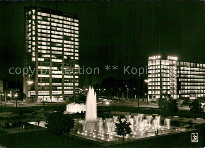 Berlin Ernst-Reuter-Platz Nachtaufnahme