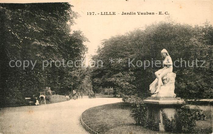 Lille Nord Jardin Vauban Sculptur Statue