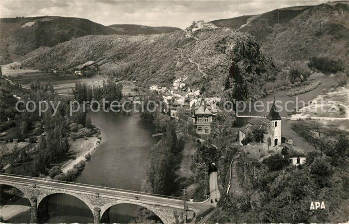 Ambialet Presqu ile Pont Eglise vue Generale