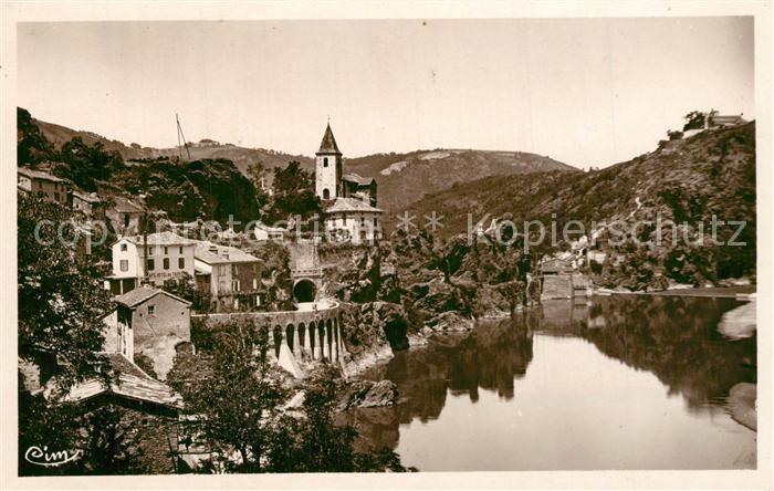 Ambialet Eglise Prieuré et Cafe Hôtel du Tourisme Vallee du Tarn