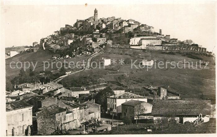 Cordes-sur-Ciel Vue Generale côté ouest