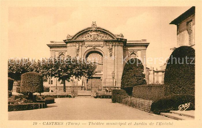 Castres Tarn Théâtre municipal et Jardin de l'Evêché