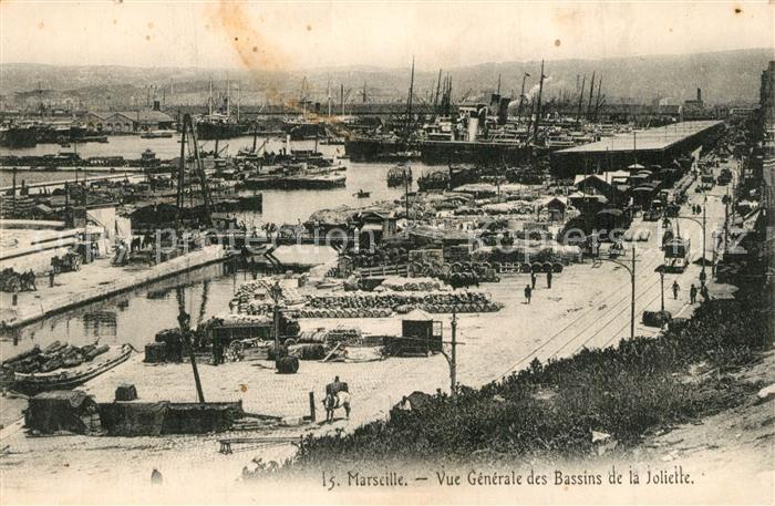 Marseille Bouches-du-Rhone Vue Generale des Bassins de la Joliette Port