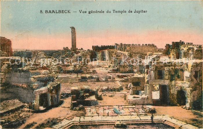 Baalbeck Baalbek Vue Generale du Temple de Jupiter