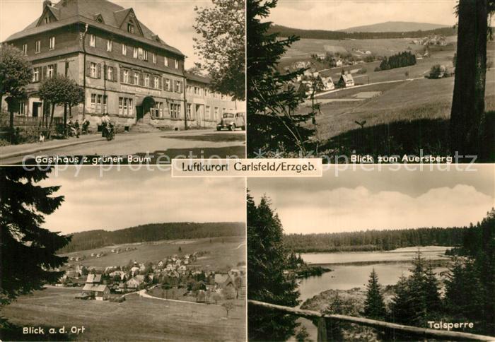 Carlsfeld Erzgebirge Gasthaus Panorama Blick zum Auersberg Talsperre