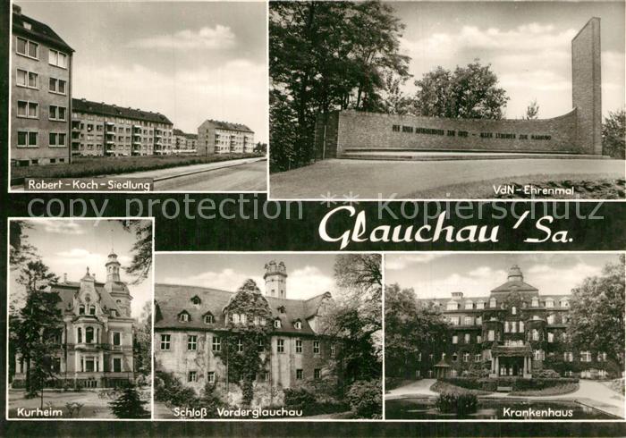 Glauchau Robert Koch Siedlung VdN-Ehrenmal Kurheim Schloss Krankenhaus