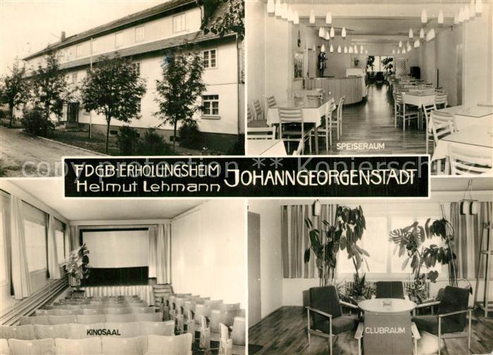 Johanngeorgenstadt FDGB Erholungsheim Helmut Lehmann Speiseraum Kinosaal Clubrau