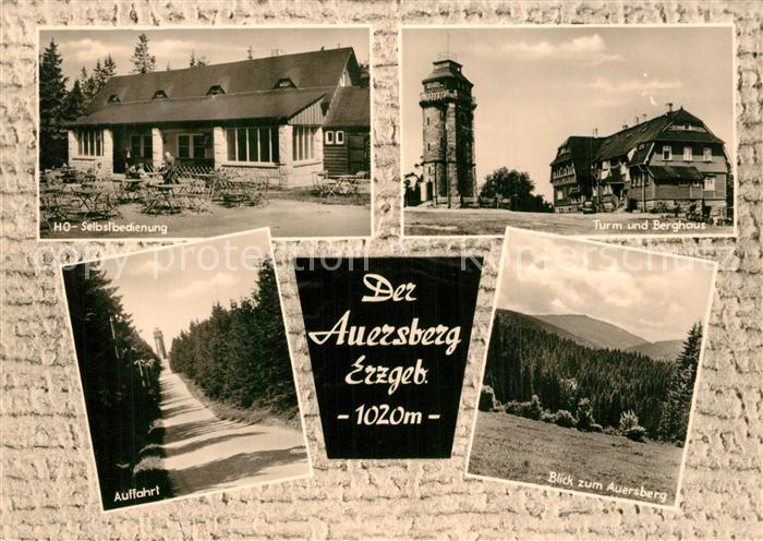 Auersberg Wildenthal Turm Berghaus HO Gaststaette