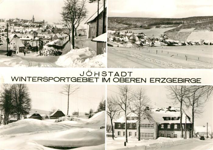 Joehstadt Panorama Wintersportgebiet im Erzgebirge