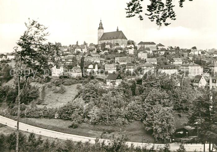 Schneeberg Erzgebirge Ansicht mit Kirche