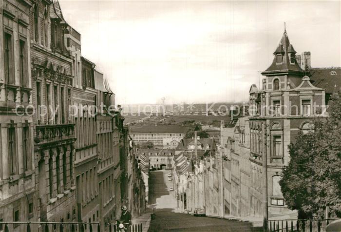 Meerane Steile Wand mit Blick zum Neubauviertel