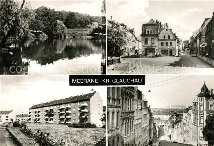 Meerane Gondelteich Franz Mehring Platz Neubauten Steile Wand Bergstrasse