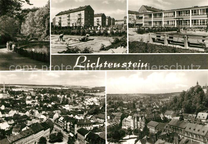 Lichtenstein Hohenstein-Ernstthal Teilansichten Neubauten Stadtpanorama