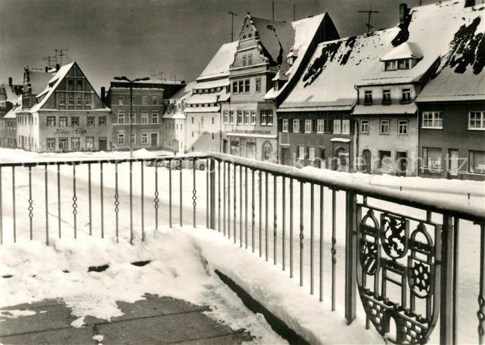 Colditz Marktplatz im Winter