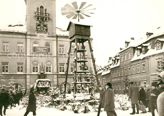 Schneeberg Erzgebirge Markt Weihnachtsmarkt Pyramide