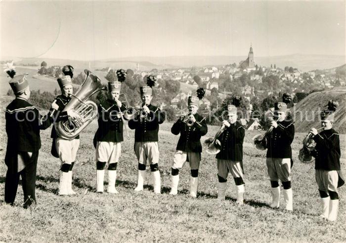 Schneeberg Erzgebirge Schneeberger Bergmusikanten in historischen Trachten