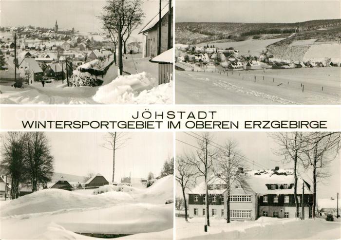 Joehstadt Panorama Wintersportgebiet im oberen Erzgebirge Berghotel Winterpanora
