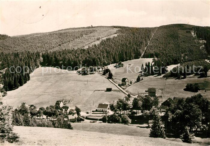 Wildenthal Eibenstock Panorama Blick zum Auersberg