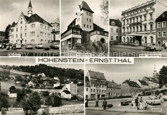 Hohenstein-Ernstthal Rathaus Berggaststaette Hotel Sachsenring Huettengrund Altm