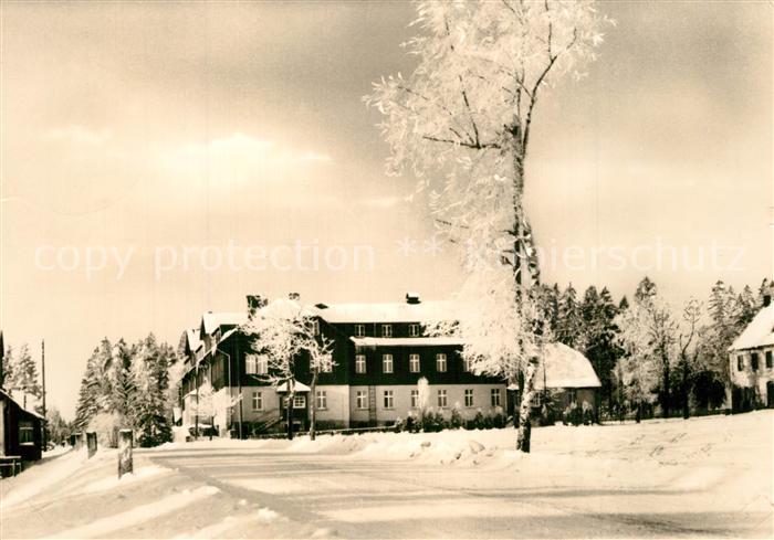 Steinbach Johanngeorgenstadt Ferienheim der IG Wismut Winterimpressionen
