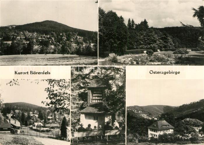 Baerenfels Erzgebirge Teilansichten Landschaftspanorama