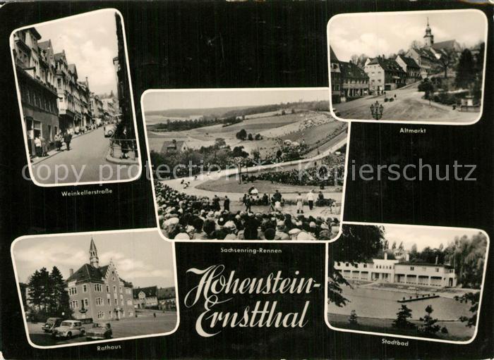 Hohenstein-Ernstthal Sachsenring Rennen Weinkellerstrasse Rathaus Altmarkt Stadt