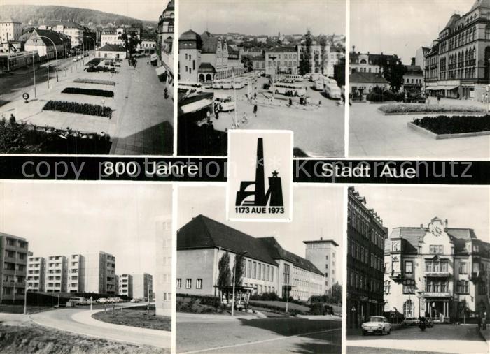 Aue Sachsen 800 Jahre Jubilaeum Karl Marx Platz Neubaugebiet Bruenlasberg Wilhel