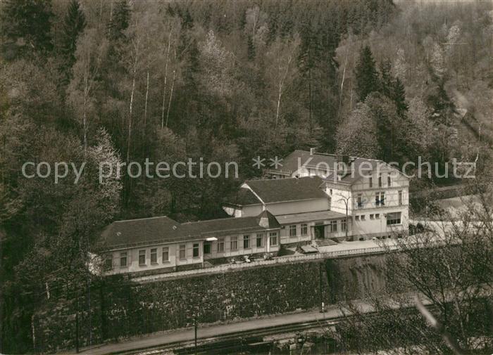 Rentzschmuehle Vogtland Thueringen Ferienheim und Gaststaette der LVB Eisenbahn