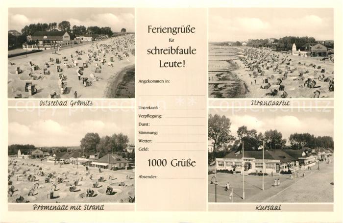 Groemitz Ostseebad Strandpartien Promenade Kursaal