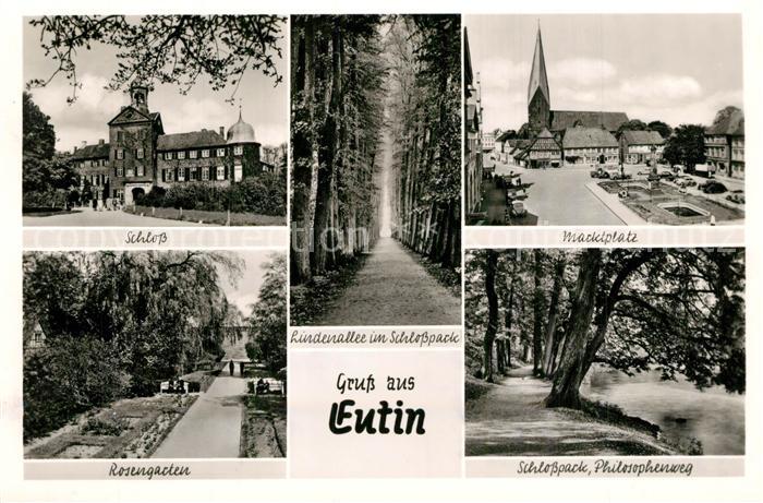 Eutin Schloss Marktplatz Rosengarten Schlosspark Lindenallee Philosophenweg