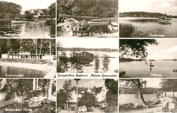 Malente-Gremsmuehlen Diekseebucht Abfahrt der 5 Seen Fahrt Kellersee Badeanstalt