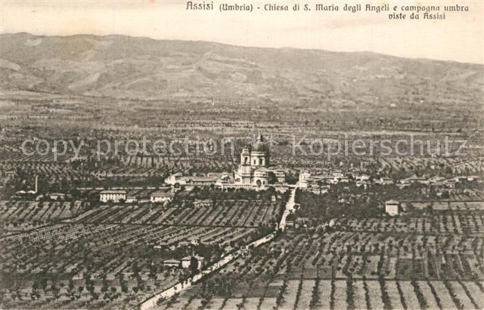 Assisi Umbria Chiesa di S Maria degli Angeli e compagna umbra viste du Assisi
