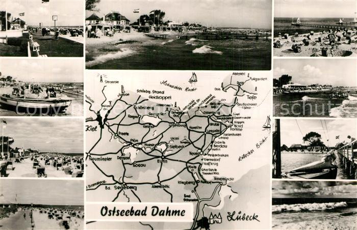 Dahme Ostseebad Holstein Strandpartien Karte
