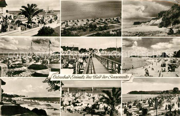 Groemitz Ostseebad Strandpartien Seebruecke Steilufer